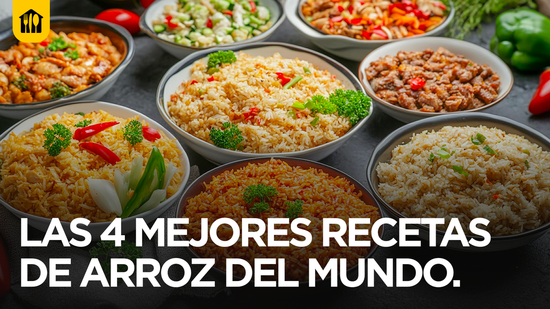 Las 4 mejores recetas de arroz del mundo 🍚 🌎