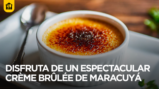 Dale un giro tropical a tu crème brûlée con esta irresistible versión de maracuyá