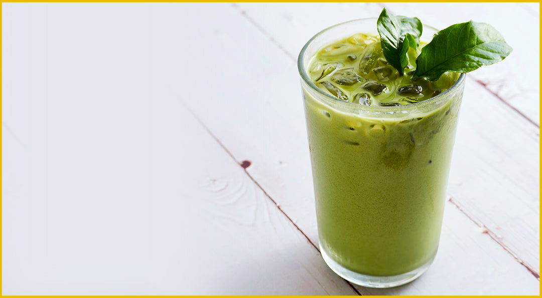 Prueba una bebida diferente: Un refrescante té matcha!