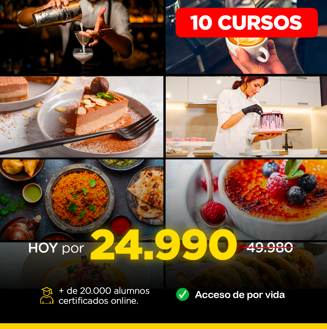 DIPLOMADO REPOSTERÍA Y PANADERÍA - 10 CURSOS ONLINE