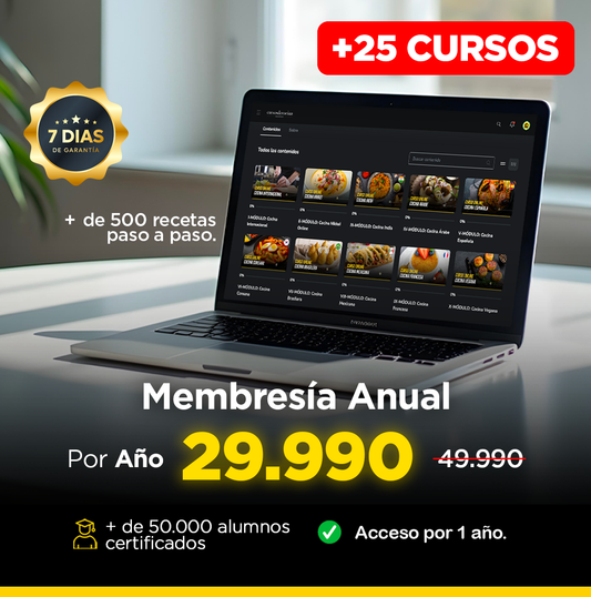 MEMBRESÍA ONLINE + DE 25 CURSOS POR 1 AÑO