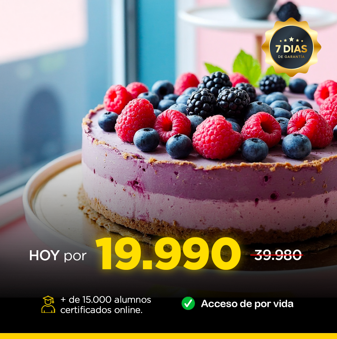 PASTELERÍA ONLINE - 3 CURSOS INCLUIDOS