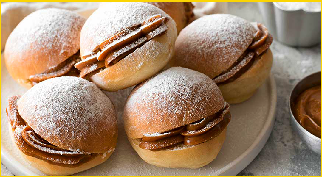 Disfruta de unos exquisitos berlines con manjar!
