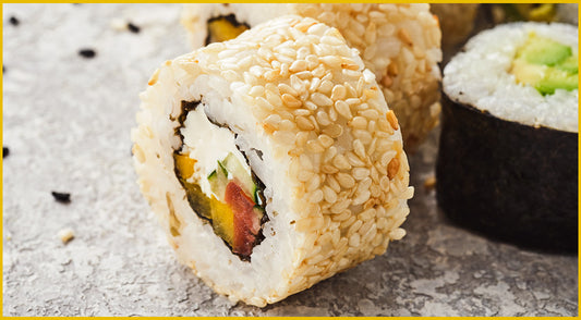 Deléitate con un rico california roll!
