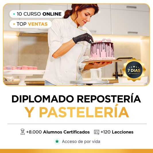 DIPLOMADO REPOSTERÍA Y PASTELERÍA + ACCESO TOTAL