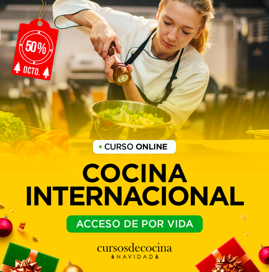 CURSO COCINA INTERNACIONAL ONLINE