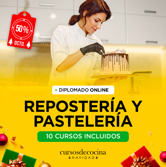 DIPLOMADO REPOSTERÍA Y PASTELERÍA - 10 CURSOS ONLINE