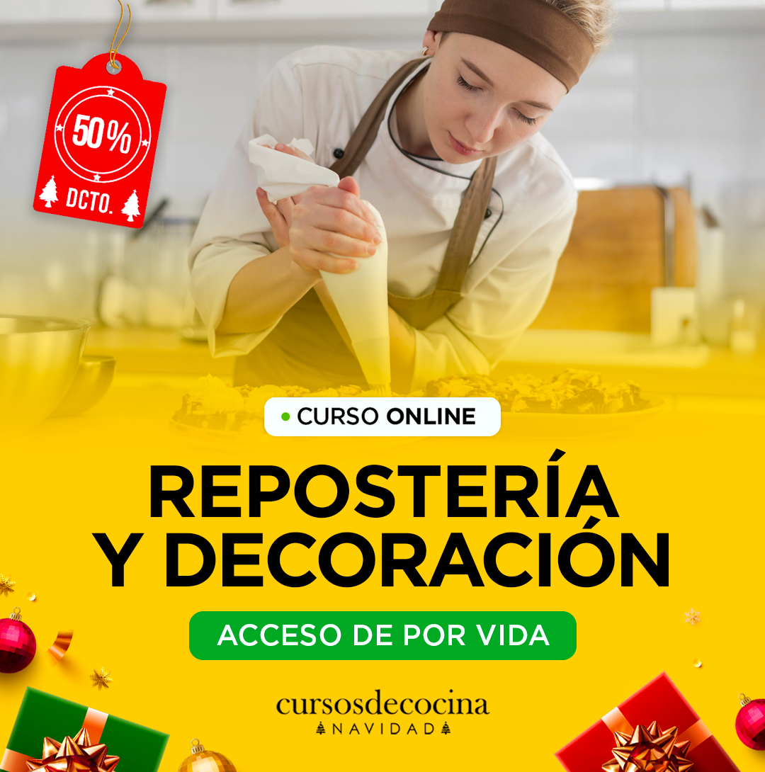 CURSO REPOSTERÍA Y DECORACIÓN ONLINE