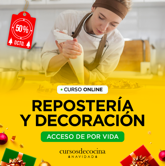 CURSO REPOSTERÍA Y DECORACIÓN ONLINE