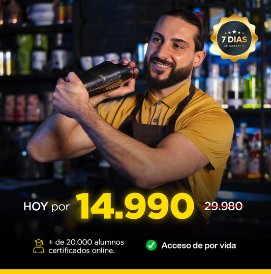 CURSO COCTELERÍA CLÁSICA ONLINE