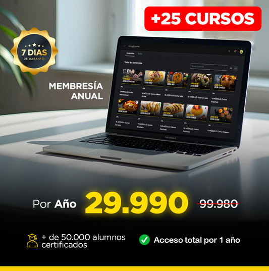MEMBRESÍA ONLINE + DE 25 CURSOS POR 1 AÑO