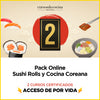 Pack Sushi Rolls y Cocina Coreana
