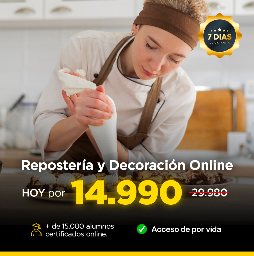 CURSO REPOSTERÍA Y DECORACIÓN ONLINE